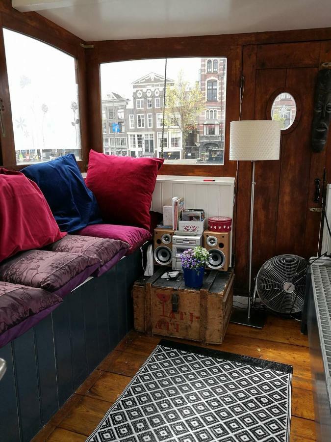 Waterloo square river vieuw houseboat Amsterdam Extérieur photo